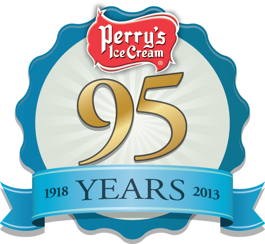 Perry's Ice Cream 95th Anniversary Logo