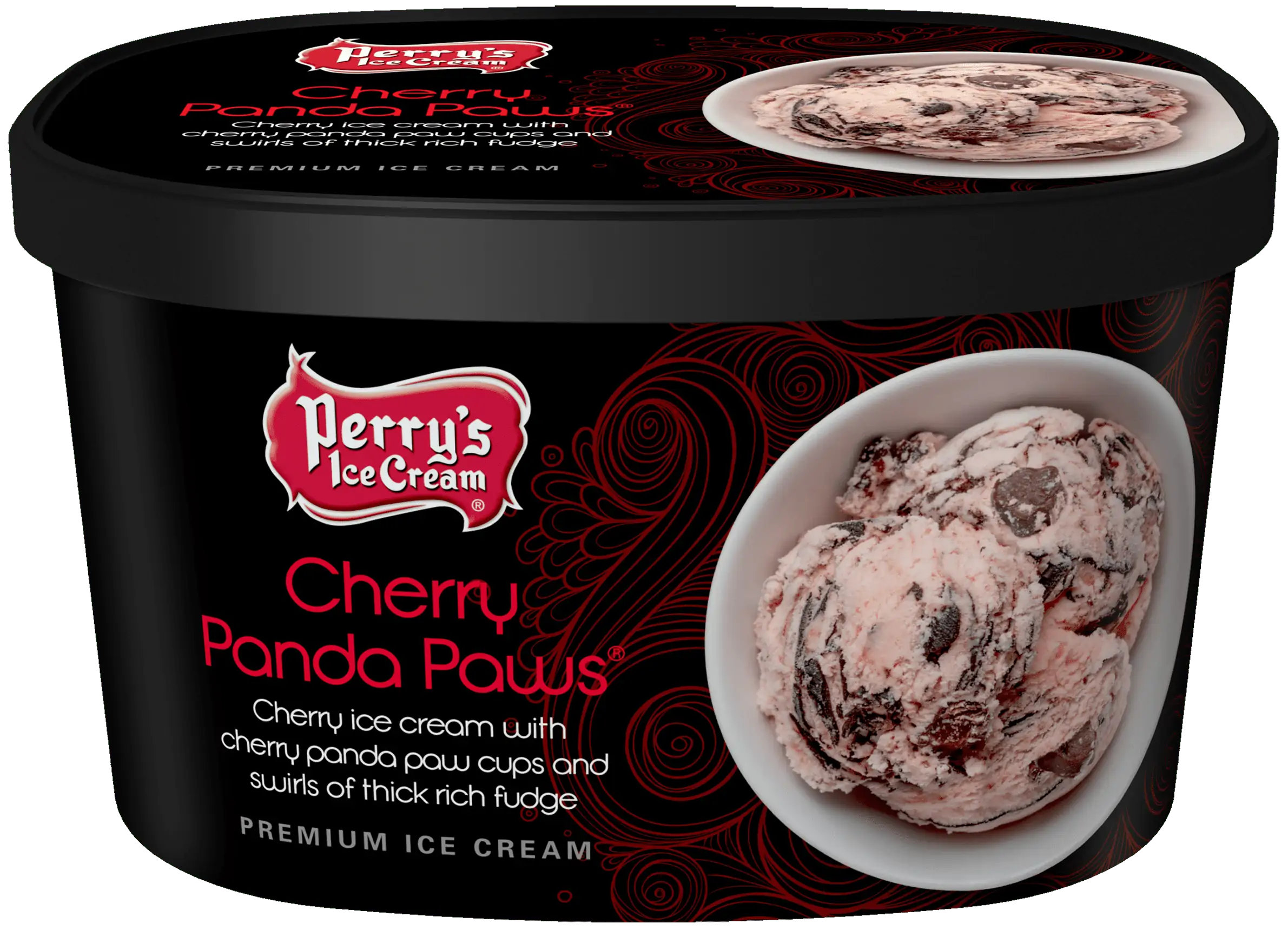 Cherry Panda Paws ice cream