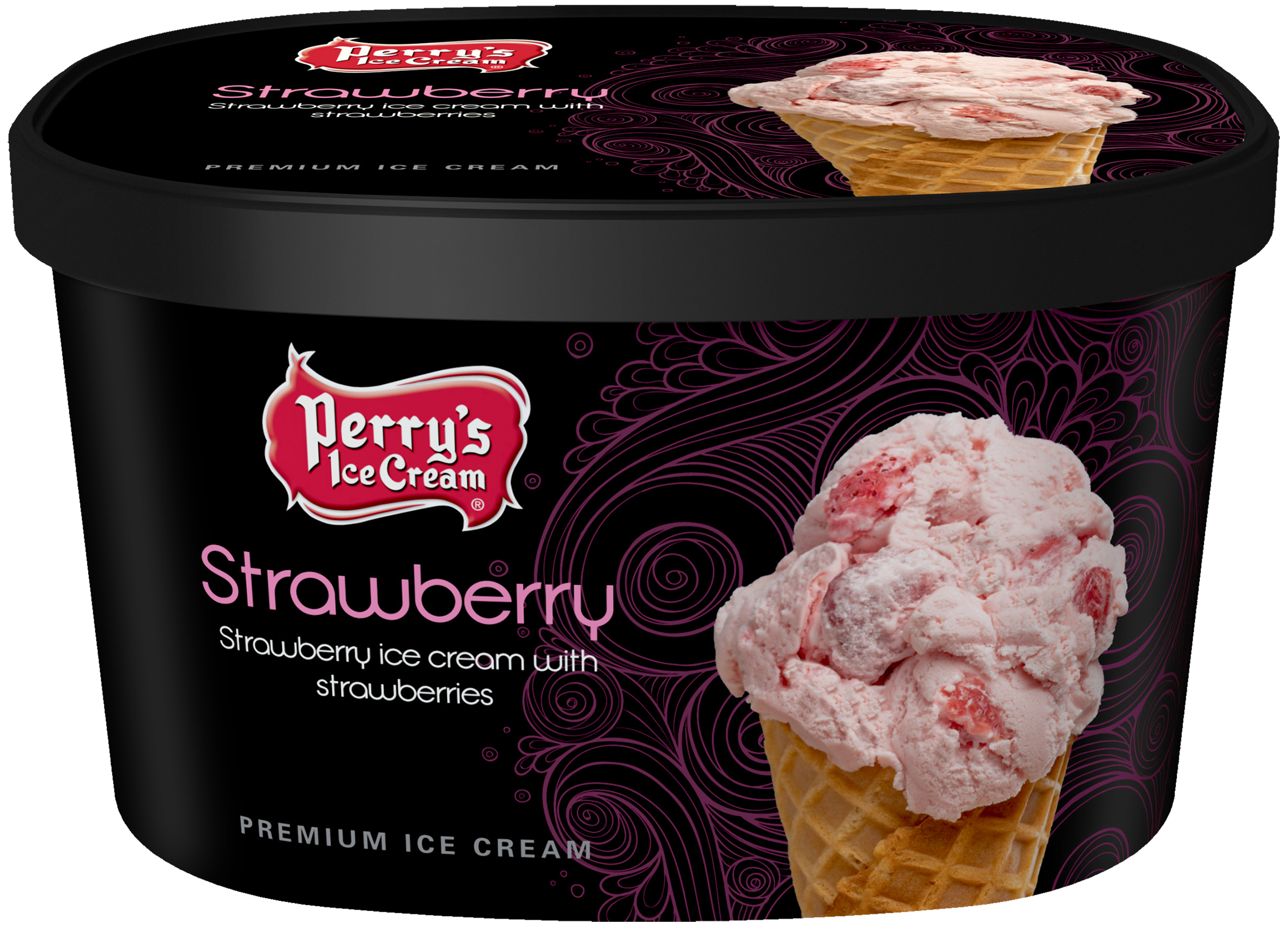Strawberry Ice Cream - Perry's Ice Cream | Products
