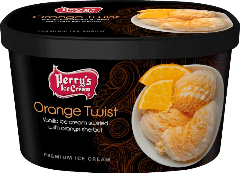 orange twist ice cream and sherbet