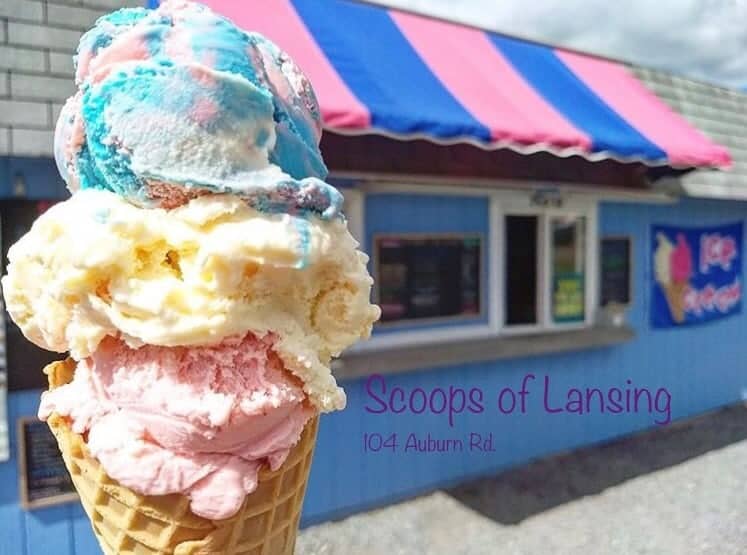 Scoops of Lansing Perry's Ice Cream