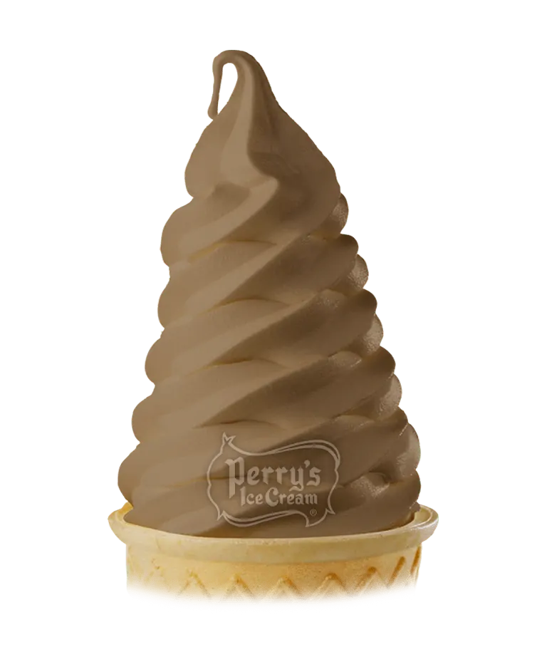 chocolate custard ice cream cone