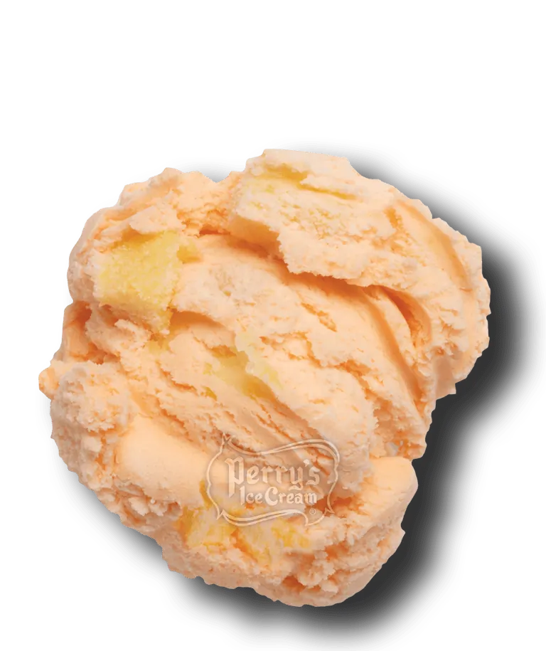 orange pineapple ice cream scoop