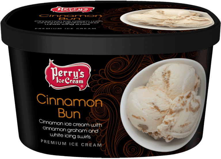 Cinnamon Bun Ice Cream Perry's Ice Cream Products