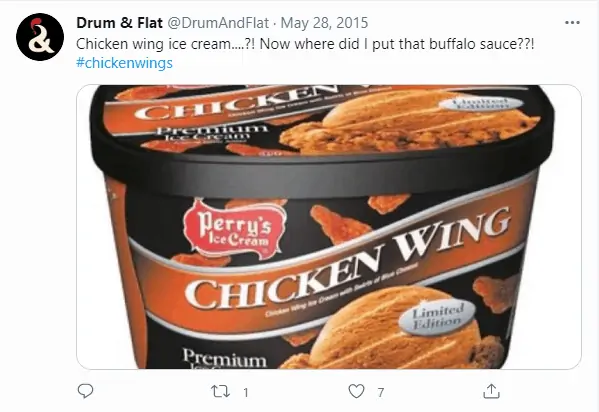 Chicken Wing Ice Cream: Would You Try It? - Perry's Ice Cream