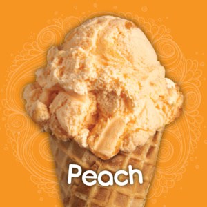 peach ice cream