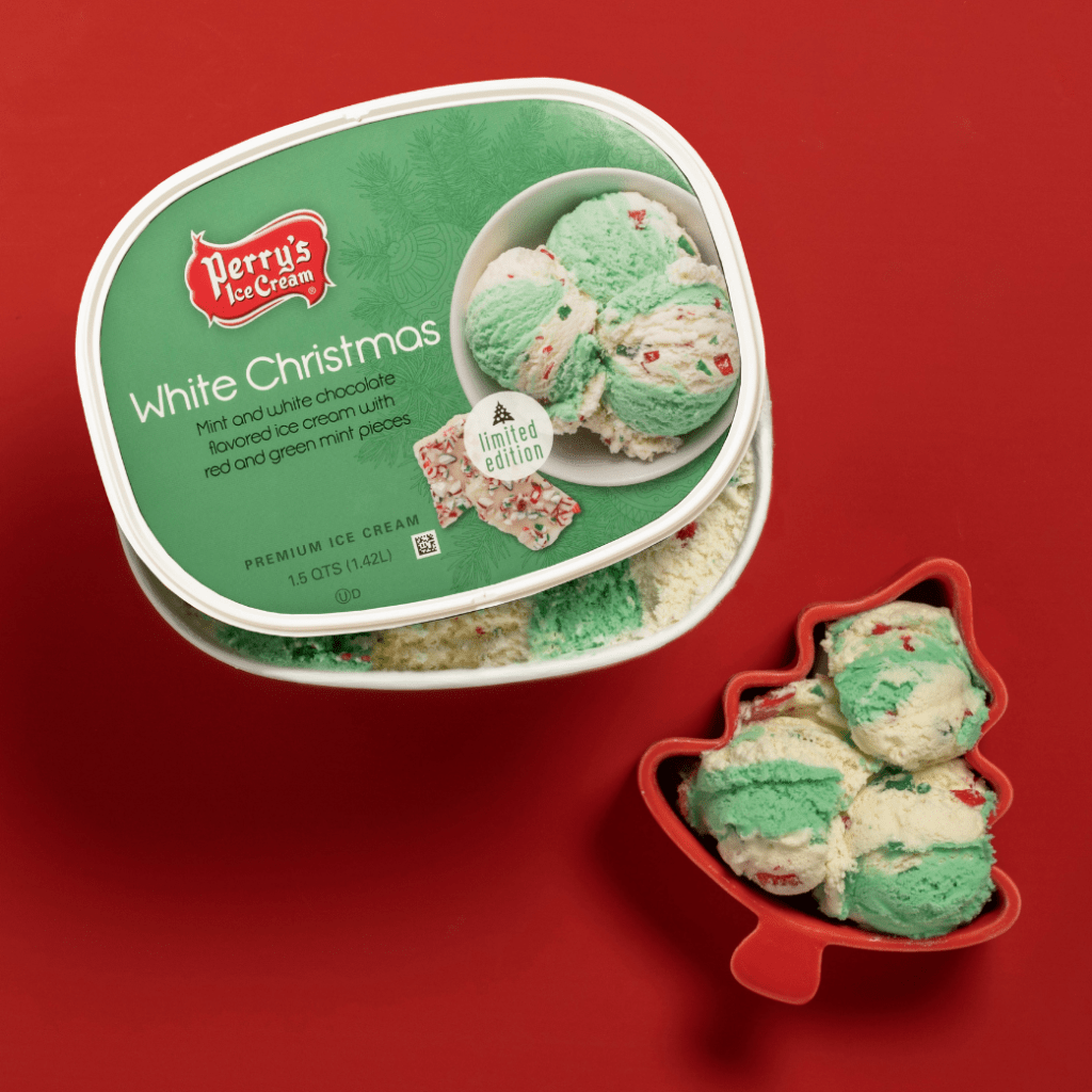 white christmas winter ice cream