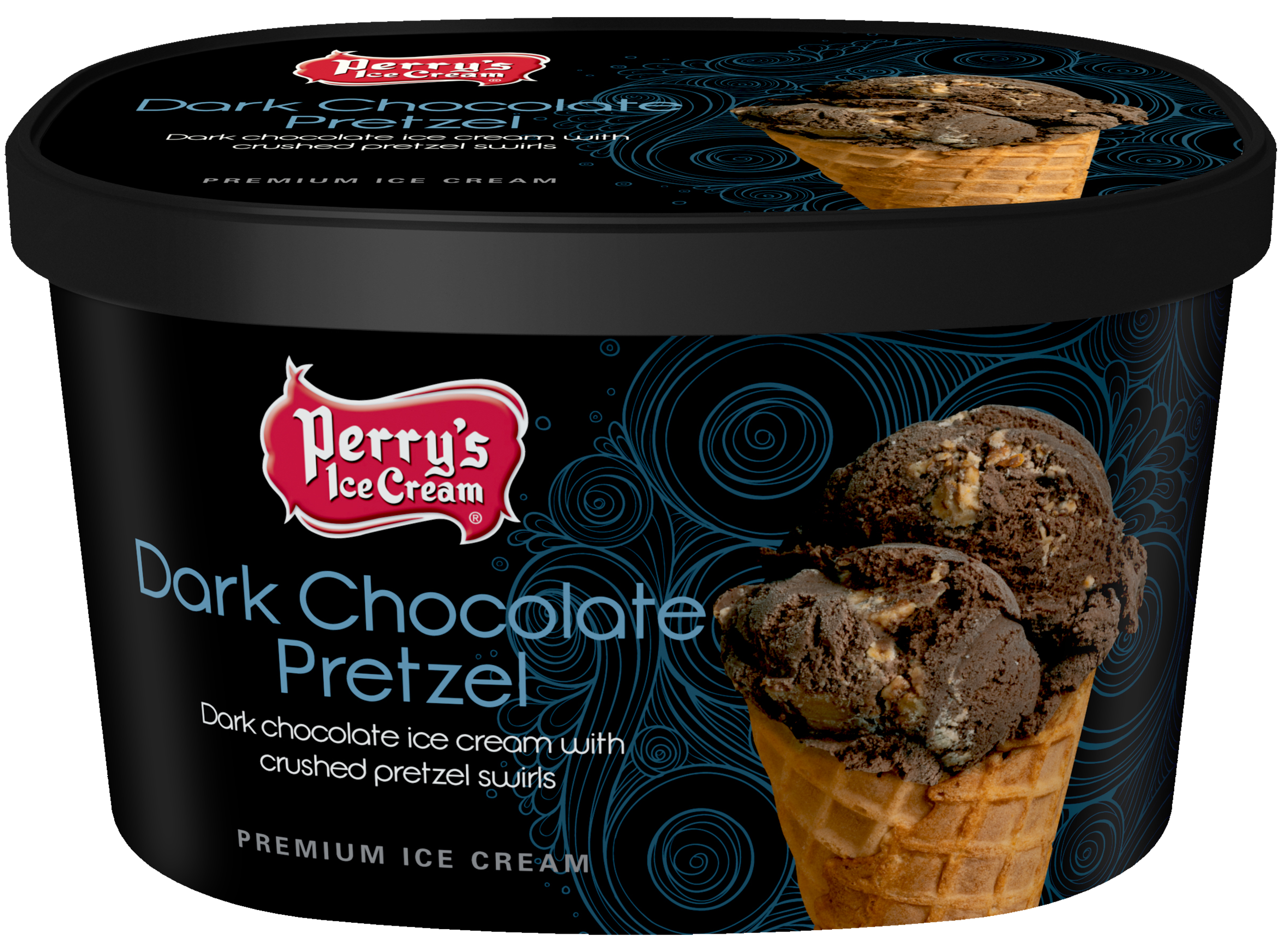 Dark Chocolate Pretzel ice cream