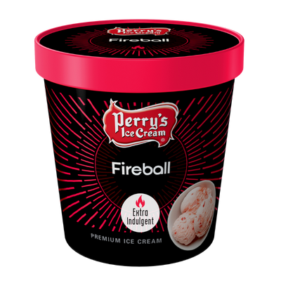 Fireball cinnamon ice cream