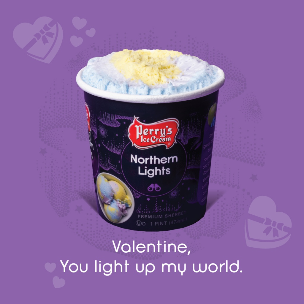 Northern Lights Valentine's Day Card