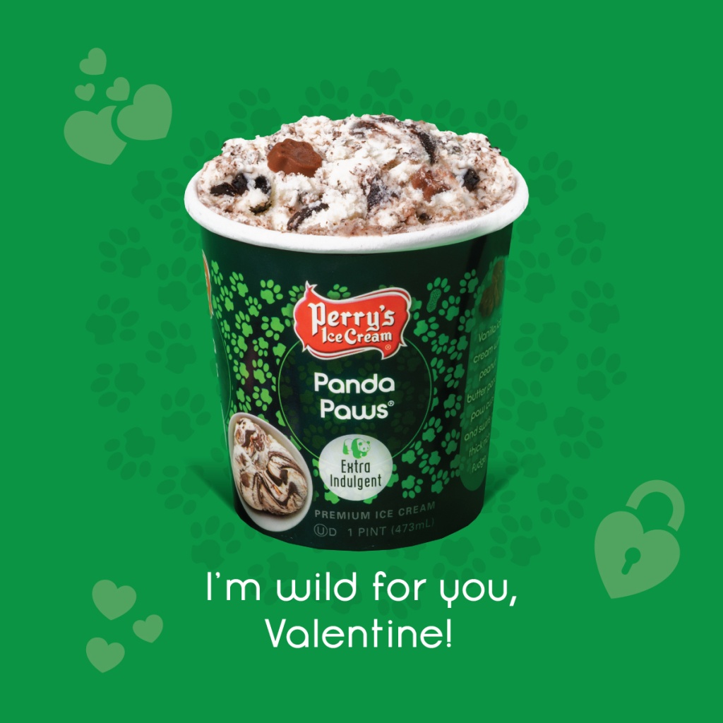 Panda Paws Valentine's Day Card