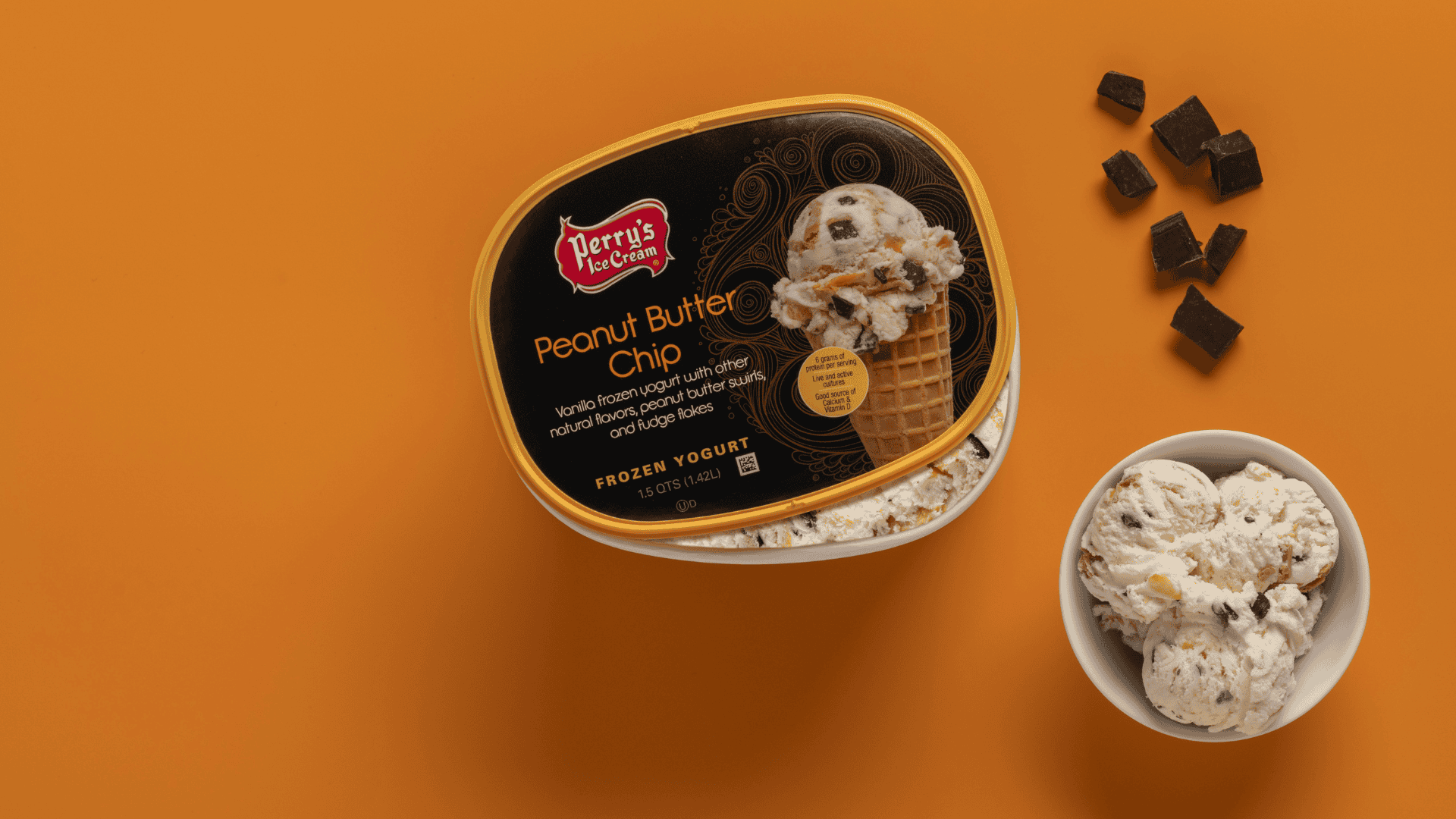 Peanut Butter Chip Frozen Yogurt