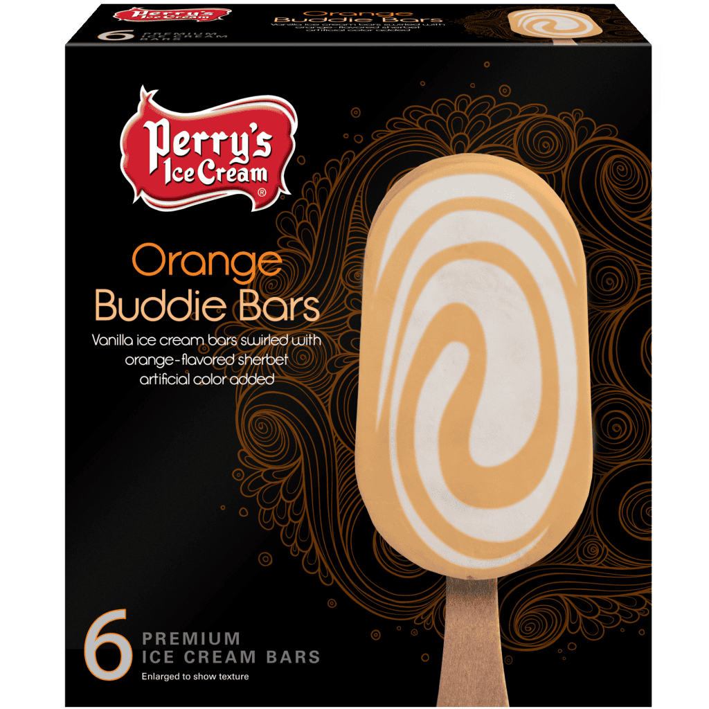 Orange Buddie Bars Perry's Ice Cream
